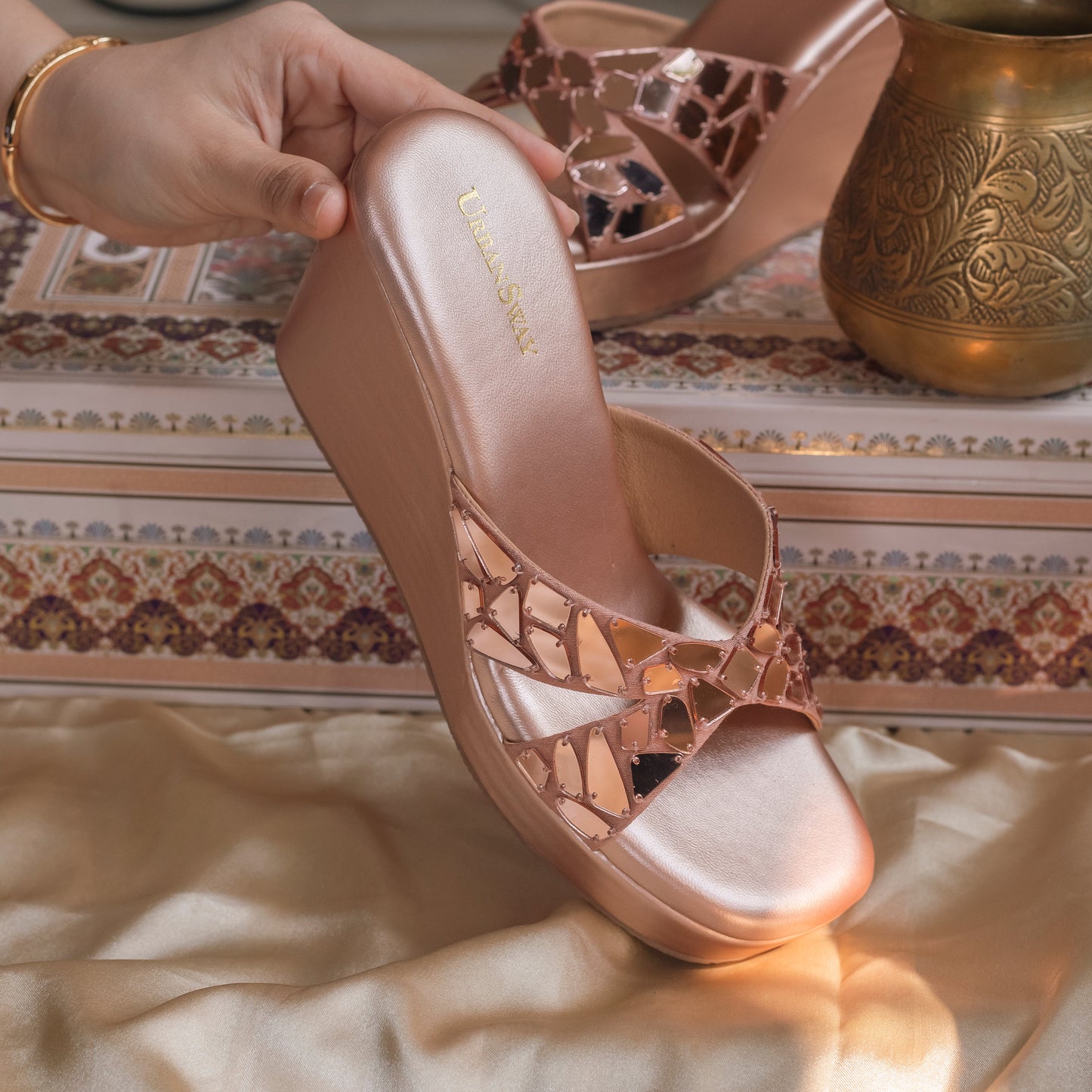Peach Espejo Wedges